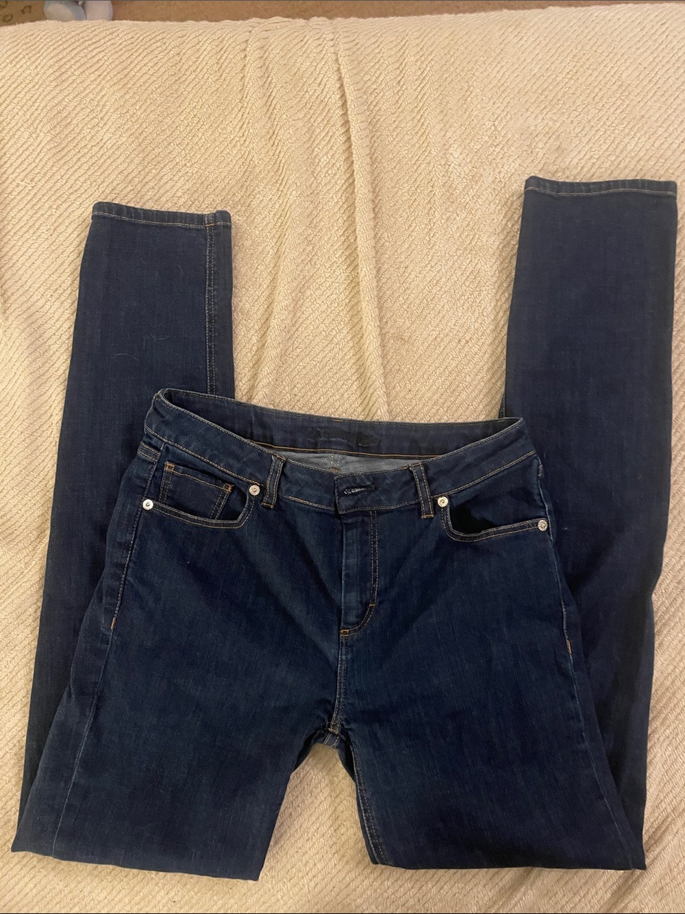 Lacoste Men's Vintage Skinny Jeans in Dark Blue Denim